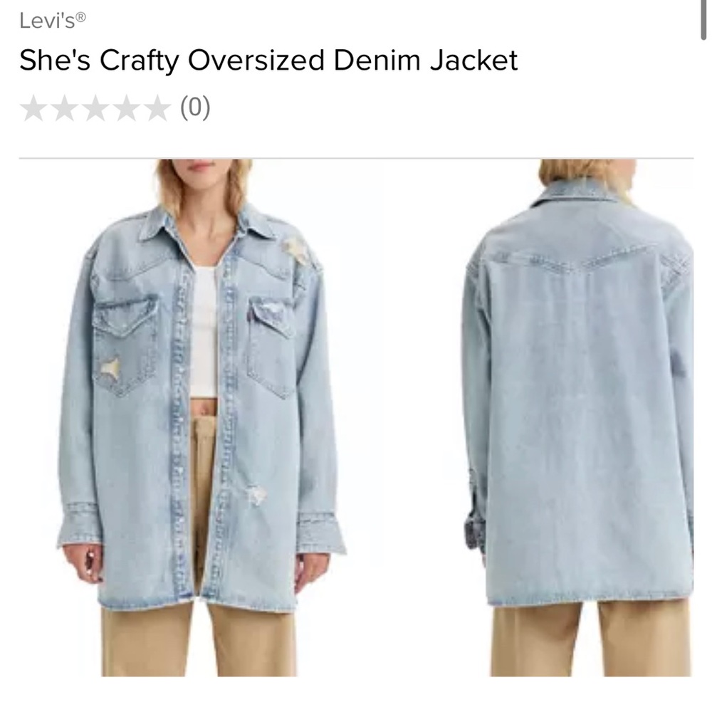 Levi's She's Crafty Oversized Denim Jacket L